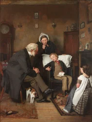 El niño enfermo, c.1857
